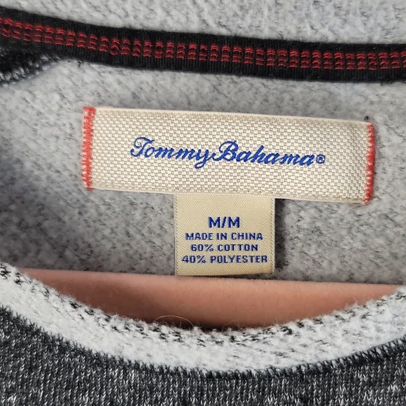 Tommy Bahama Gray Sweatshirt, Men's medium - Picture 3 of 6